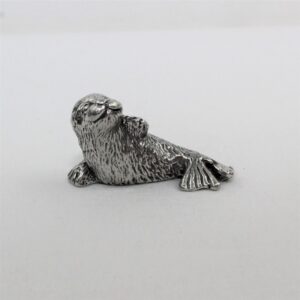 Fur Seal Pewter Figurine #D, Collectable Ocean Wildlife Ornament